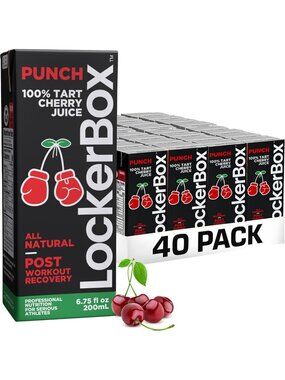 100% Tart Cherry Juice Recovery Drink, 6.75 oz, Antioxidant Power, 40 Pack